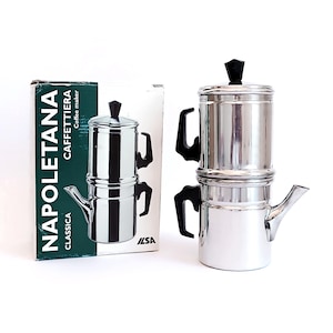 Traditional Neapolitan coffee maker Ilsa Made in Italy Vintage collectible espresso maker Coffee lover gift Christmas gift