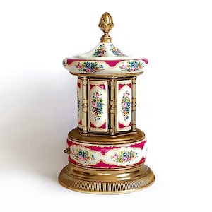 cigarette holder italy Italian Music Carousel Cigarette Dispenser Lipstick Holder Made in Italy  Collectible Cigarette Storage Cigar Room Decor Housewarming Gift