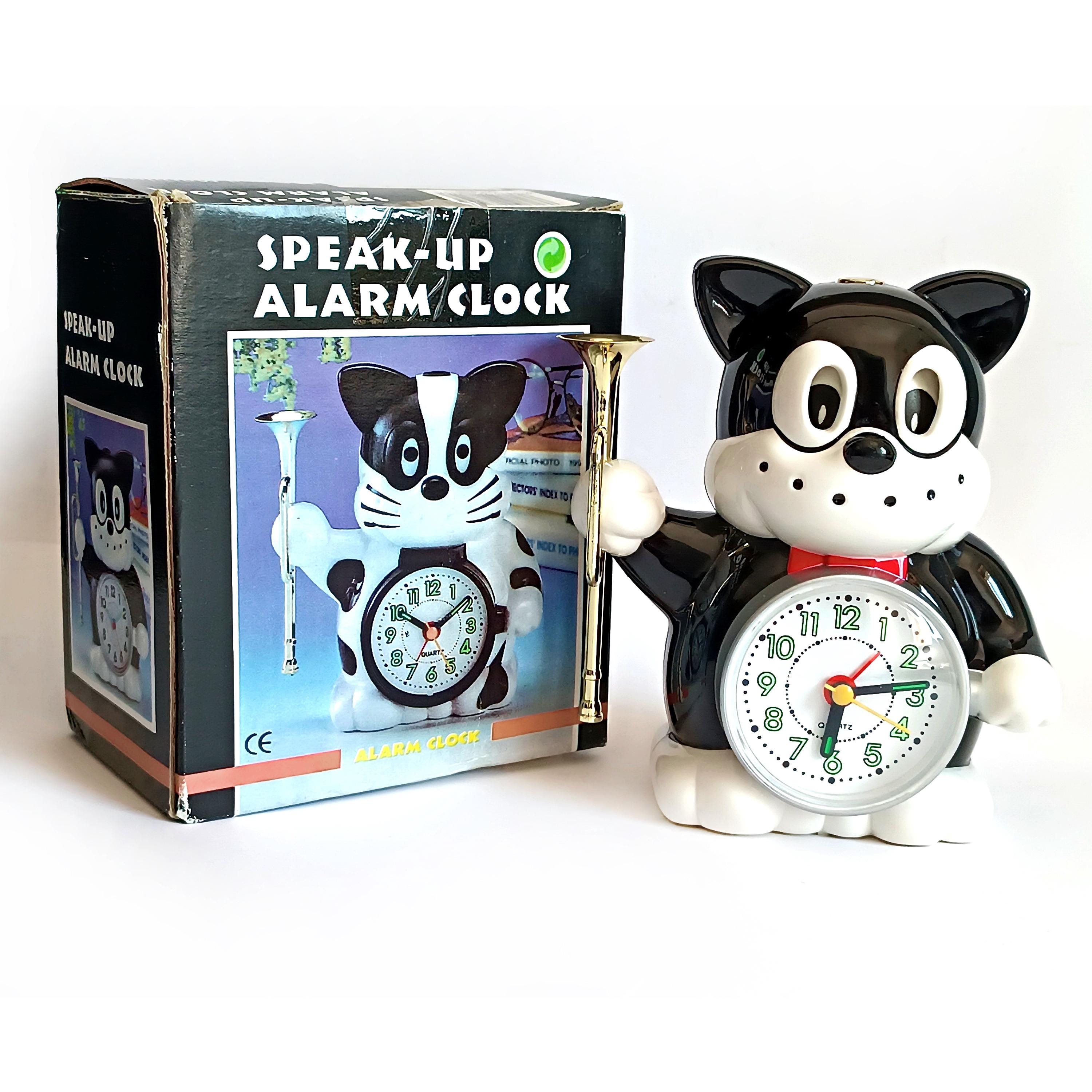 Vintage Alarm Clock Norakuro Dog Shaped Speak-up Alarm Clock