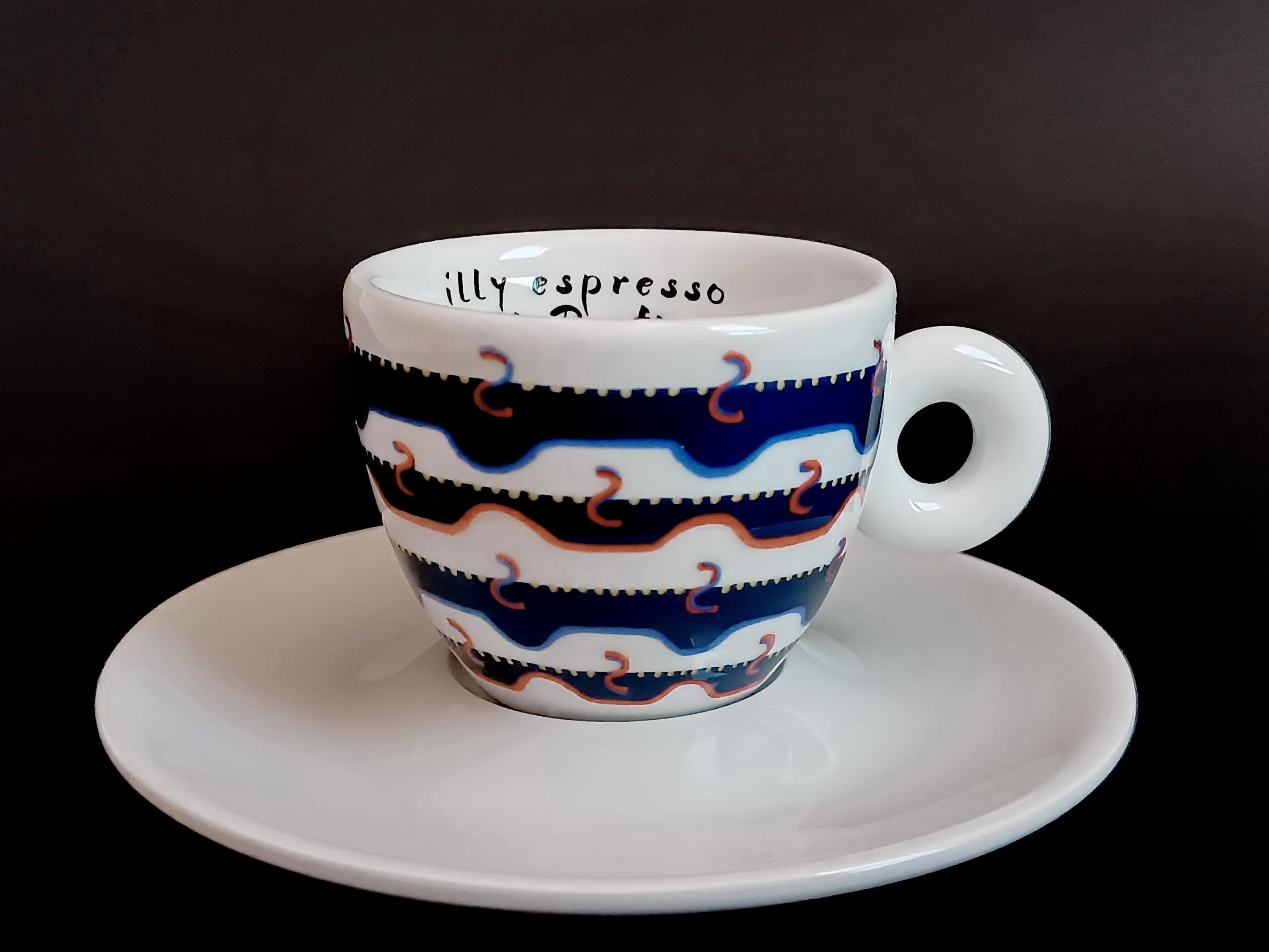 ぐー　　 プレッソ　イプリミ62UL 66UL 2本セット Set of 2 Espresso Coffee Cups With Saucers Illy Espresso Gillo