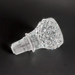 Decorative crystal bottle stopper Antique heavy glass bottle stopper Decanter stoppers Caraffe stopper Table serving decor Christmas gift