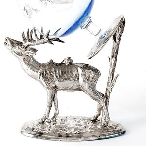 Vintage glas cognac glasverwarmer collectible cognac glaswarmer hert vormige likeurwarmer met glas housewarming cadeau voor hem cadeau voor baas