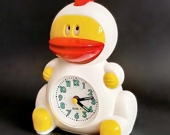 チキン目覚まし時計は、1980年代の珍しいヴィンテージのおもしろい時計