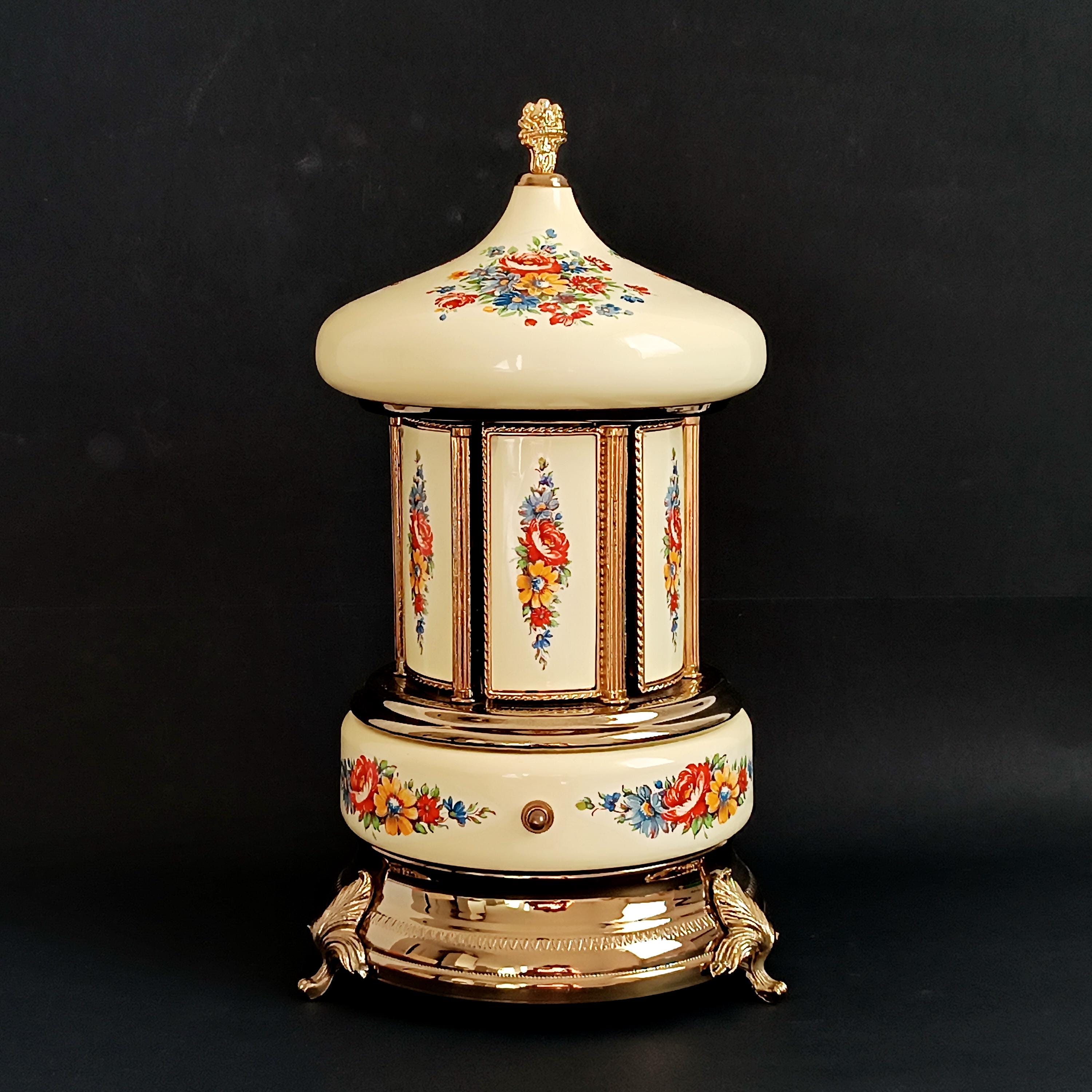 Italian Music Carousel Cigarette Dispenser With Certificate and
