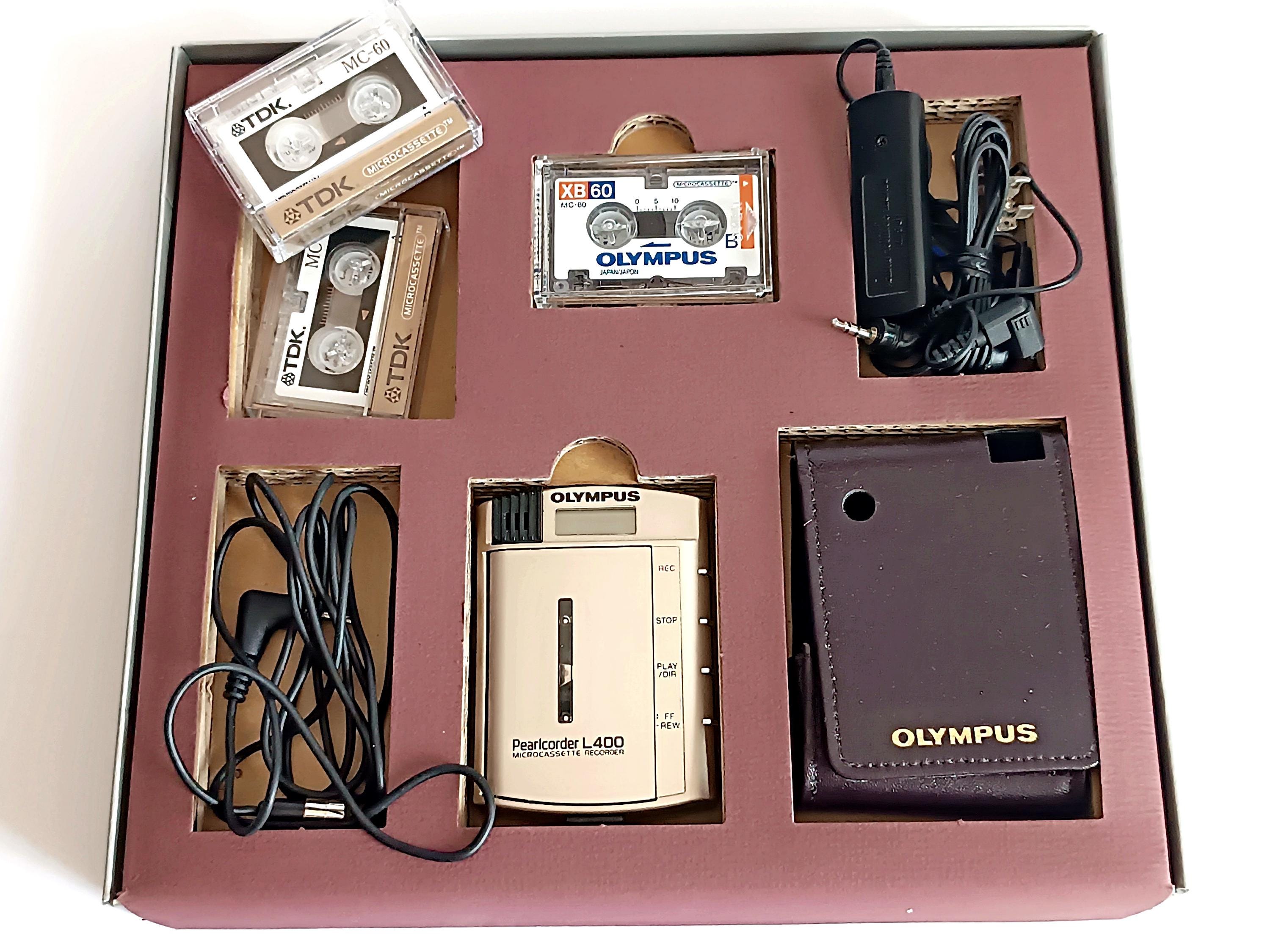 Small Voice Recorder Olympus Pearlcorder L400 With 3