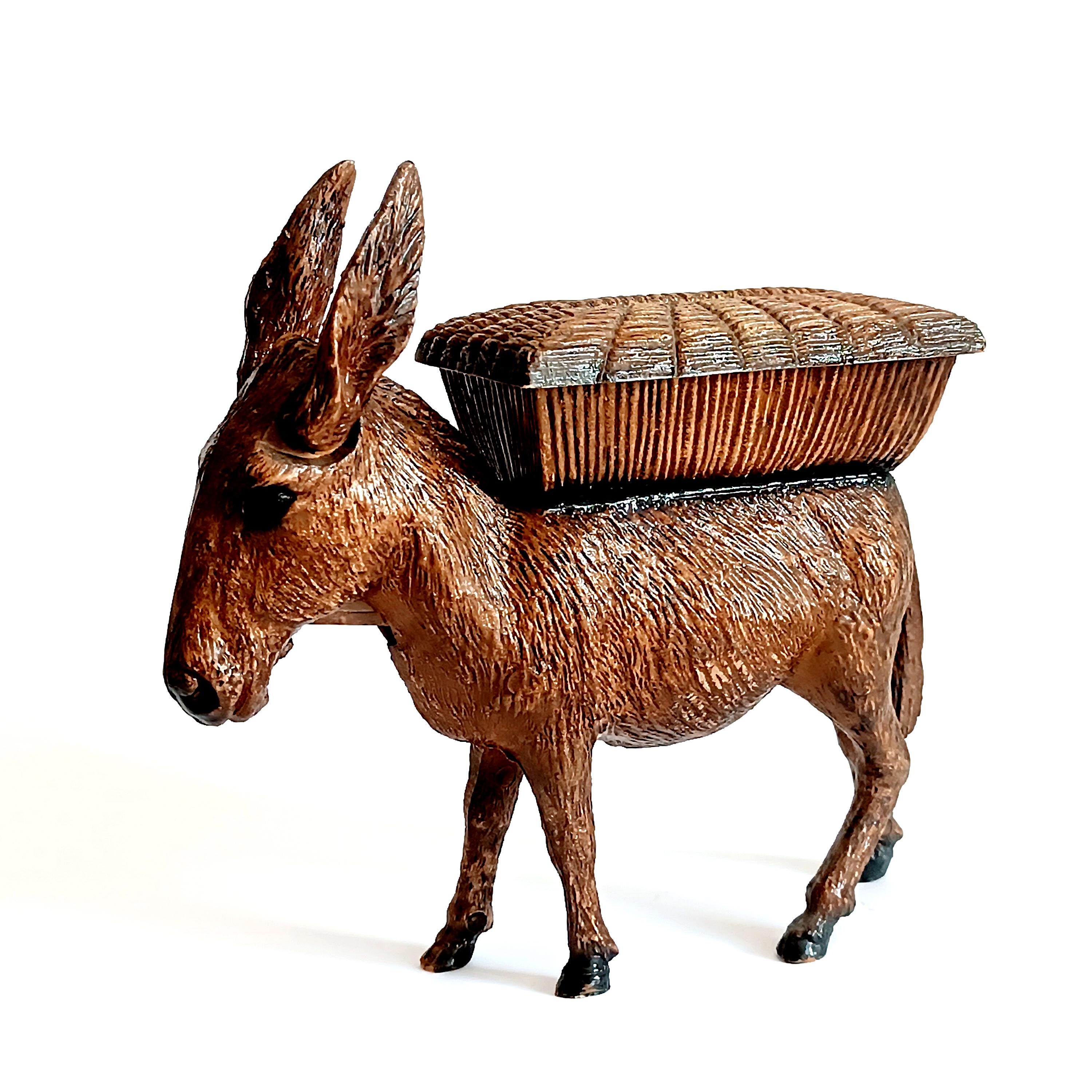Vintage Donkey Cigarette Dispenser Animal Cigarette Storage Collectible Cigarette Box Cigar Room Decor Funny Dispenser Smoker Gift