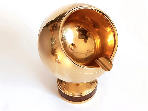 小物 blank smoking leather globe Collectible Smoking Set Globe Shaped Musical Cigarette Dispenser