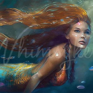 ARISTA : Papier de soie pour découpage sirène mystique 29 x 21 po