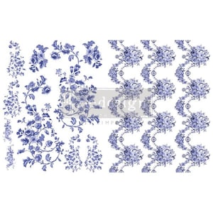FLORES AZULES ll - 2 Hojas, 8.5" X 11"