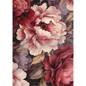 VIOLET BLOOM - Redesign with Prima - Tissu en fibre pour découpage A1 - 23,4" x 33,1"