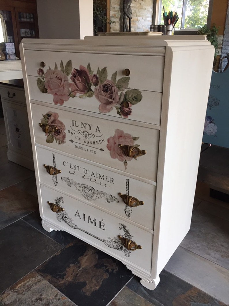 DANS LA VIE Furniture Transfers Redesign With Prima Prima Etsy Canada