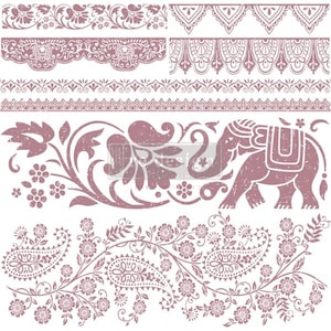 Boho DREAMER - decor herontwerpen doorzichtige stempels - 12 x 12 inch (8 stuks)