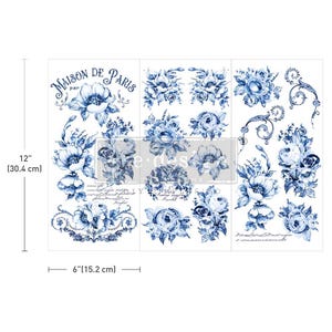 SPRING SERENADE - Small Transfers -  – 3 sheets, 6″x12″
