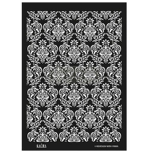 RENATA - Decor Stencil Kacha - 18&quot; x 25.5&quot; Laser Cut on 16 Mil Mylar