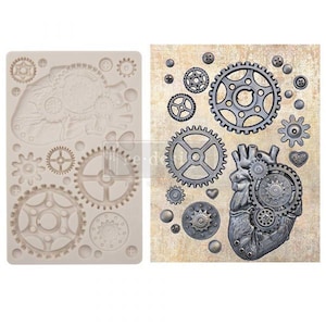 LOVE MACHINE - 5&quot; X 8&quot; X 8MM - Finnabair Moulds - silicone mould - furniture mould - chocolate mould - decor mould