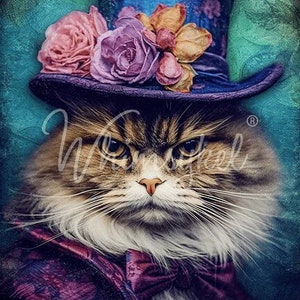 SOUR PUSS Decoupage Tissue Paper - 21" by 29" - Decorative Paper - Whimsykel Designs