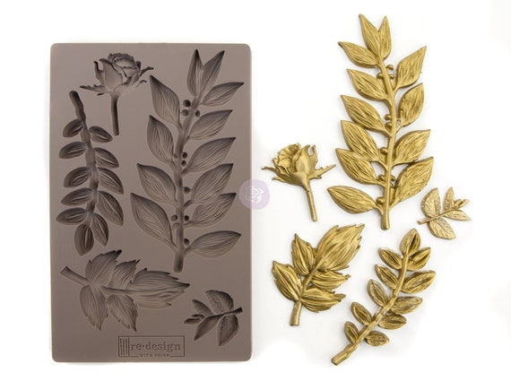 Redesign Mould Applique Mould Furniture Decor Mould Winter Blooms