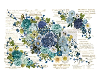 COSMIC ROSES - Furniture Transfers, ReDesign with Prima , Prima Transfer, Decor Transfer Rub On transfer 44&#39; by 30&quot;