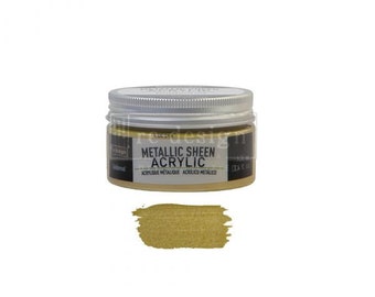 GOLDENROD - Redesign Acrylic Paint Metallic Sheen - 1 jar, 100 ml , (3.4 oz)