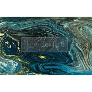 NOCTURNAL MARMER - Decoupage decoupagepapier opnieuw ontwerpen - 1 vel - 19" x 30"