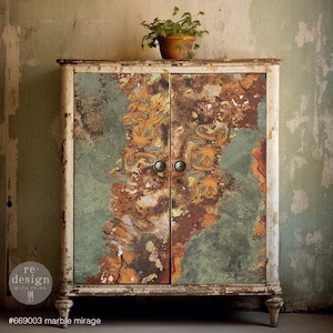 MARBLE MIRAGE - A1 Decoupage Fiber Paper - Redesign Decoupage Image - A1 - 23.4&quot; by 33.1&quot;