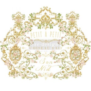 PETIT A PETIT -  Decor Transfers  - KACHA - 24&quot; x 35&quot;, Cut into 2 Sheets