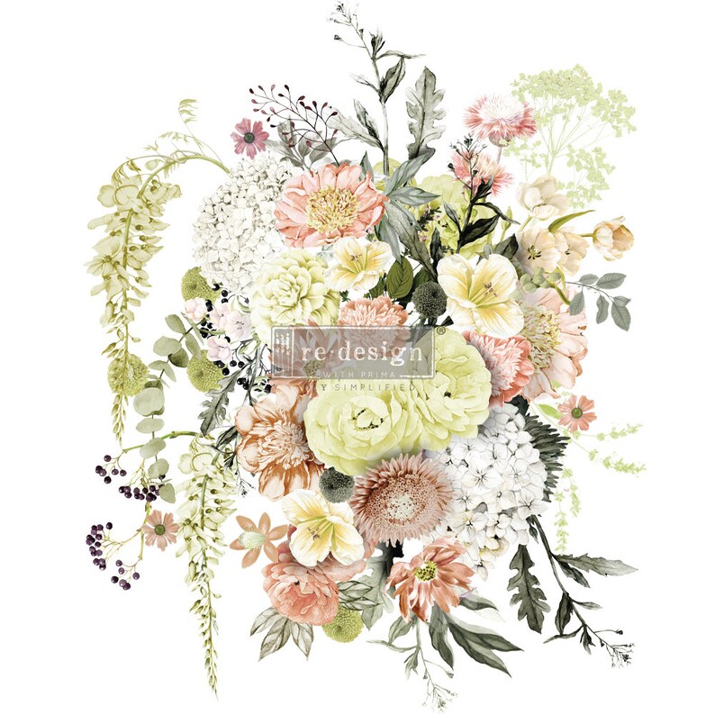 ReDesign with Prima Furniture Transfers LIFE in FULL BLOOM Decor Transfer,