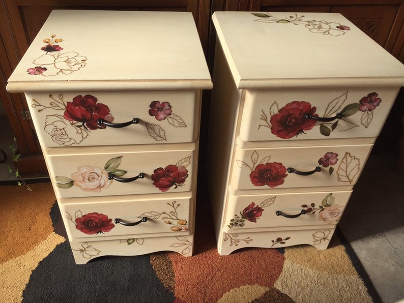 Furniture Transfers Redesign With Prima MIDNIGHT FLORAL Etsy Canada