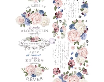 LAVENDER BUSH - Furniture Transfers, ReDesign with Prima,  Prima Transfer, Decor Transfer, Rub On Transfer