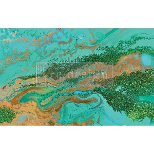 PATINA COPPER - Redesign Decoupage Decor Tissue Paper - 1 Sheet - 19&quot; by 30&quot;