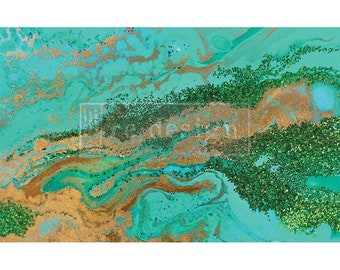 PATINA COPPER - Redesign Decoupage Decor Tissue Paper - 1 Sheet - 19" by 30"