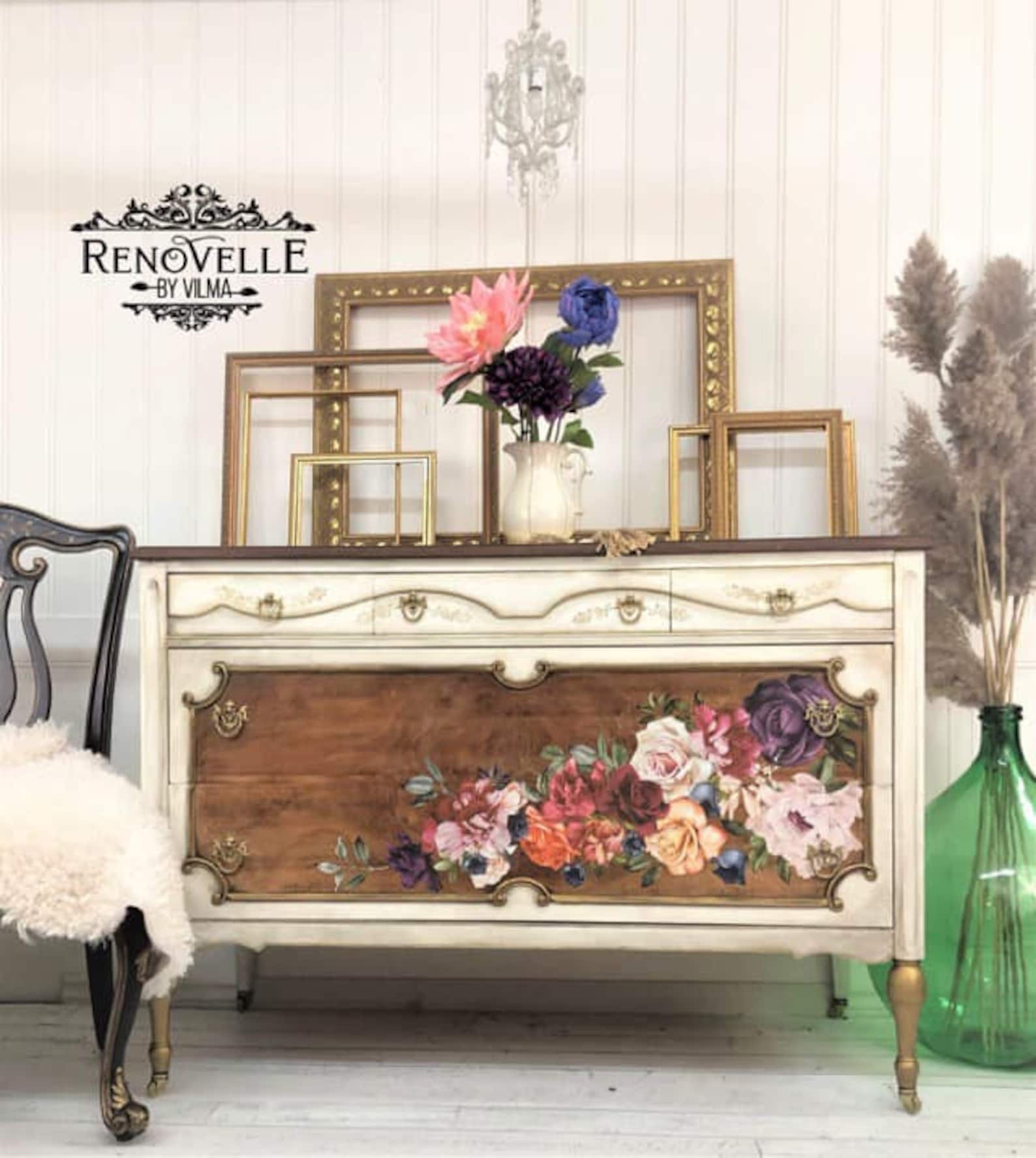 Furniture Transfer ReDesign with Prima BEAUTIFUL THINGS Etsy
