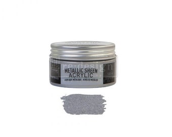 FLUID MERCURY - Redesign Metallic Sheen Paint - 1 Jar , 100 ml(3.4 FL oz)