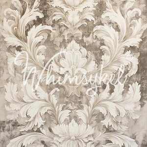 BAROCCO NEUTRO - WhimsyKel Designs - Carta velina per decoupage - 18 libbre - 21" x 29"