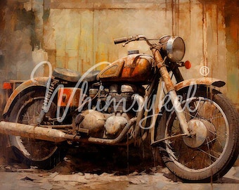 VINTAGE RIDE - WhimsyKel Designs - Decoupage Tissue Paper - 29" by 21"