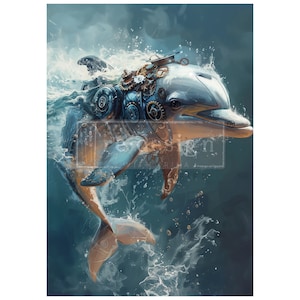 GEARFIN - A1 Decoupage Faser - 1 Bogen, A1 Größe