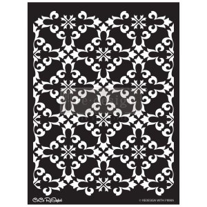 GOTHIC TRELLIS - Redesign Decor Stencil - CeCe ReStyled - Sheet Size 18&quot; x 25.5&quot; , Design Size 15.9&quot; x 21.3&quot;