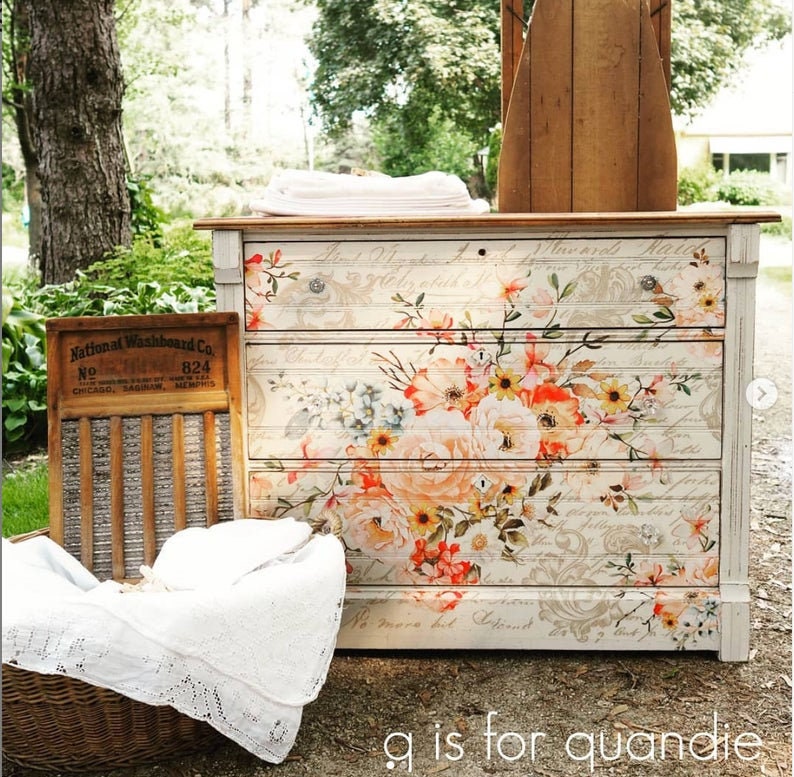 ROSE CELLEBRATION Furniture Transfers Redesign With Prima Etsy