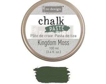 Kindgom Moss Chalk Paste Redesign Chalk Paste Decor Paste Stencil Paste 1  Jar 100ml 