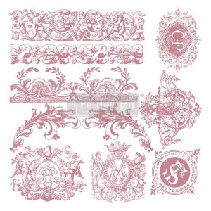 CHATEAU DE SAVERNE - Tampon transparent ReDesign Decor - 30,5 x 30,5 cm - 10 pièces - Tampon pour meubles pour peinture et encre