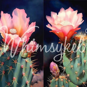 DESERT CACTUS -  WhimsyKel Designs - Decoupage Paper - 18lb Tissue Paper