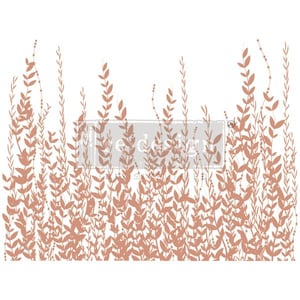 SUR LE TERRAIN - Feuille d'or rose - Kacha Decor Transfers® - Dimensions totales de la feuille 18″X24″, coupée en 2 feuilles
