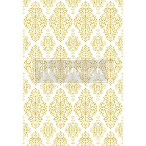 GOLDENER DAMAST - Dekor Transfer - Redesign mit Prima