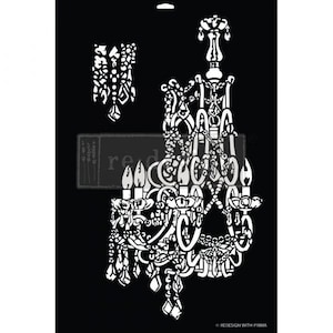 EMPIRE CHANDELIER - Redesign with Prima Stencil - Kacha Stencil