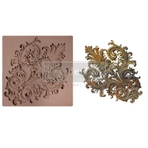SALON De Le  BELLE EPOQUE - Decor Mould - 1 pc, 6″X6″X8mm - Silicone Mould - Furniture Mould
