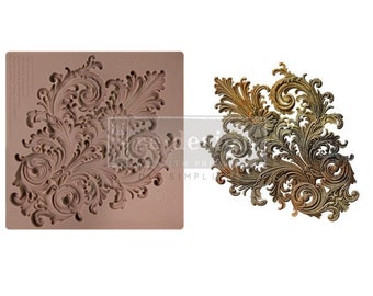 SALON De Le  BELLE EPOQUE - Decor Mould - 1 pc, 6″X6″X8mm - Silicone Mould - Furniture Mould