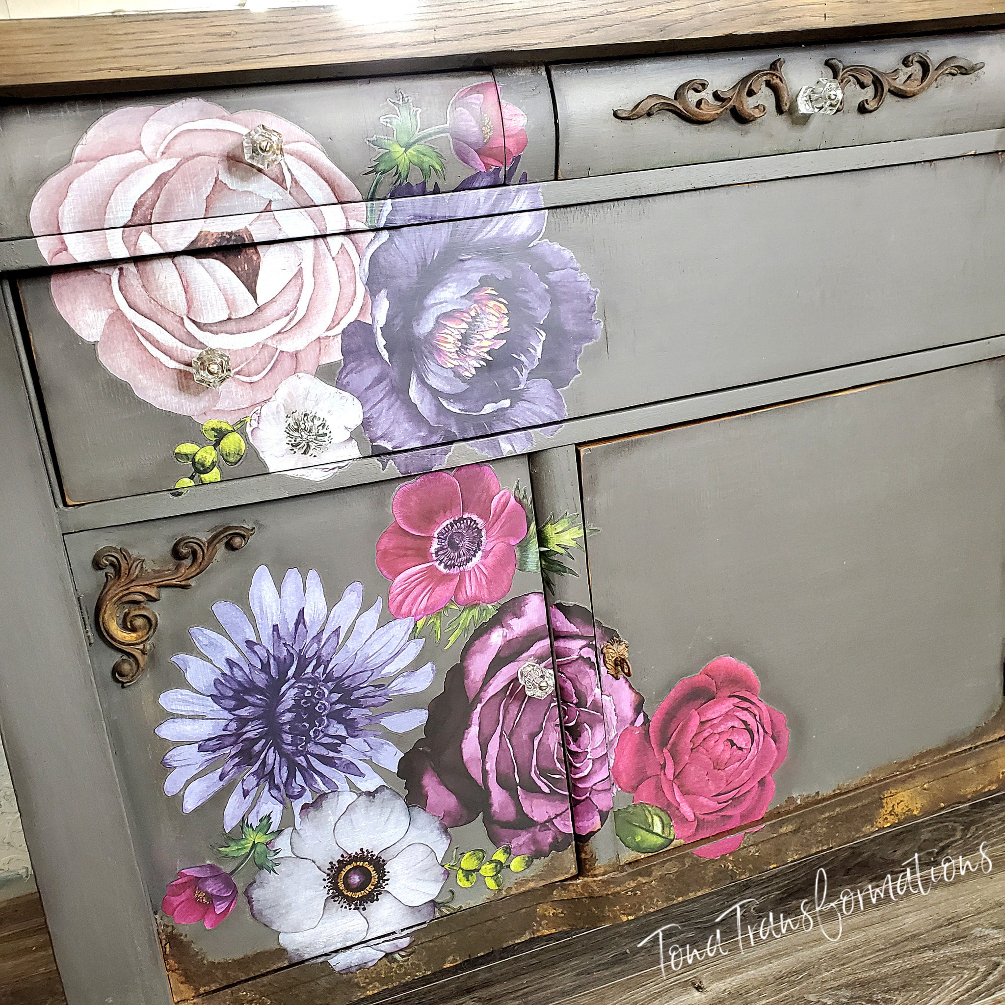 Furniture Transfers ReDesign with Prima LUSH FLORAL 11 Etsy