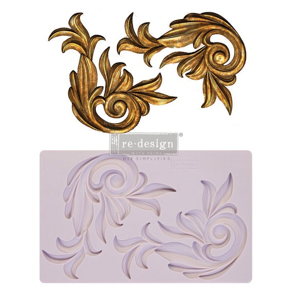 Redesign with Prima® Decor Moulds® Antique Scrolls Silicone Mold