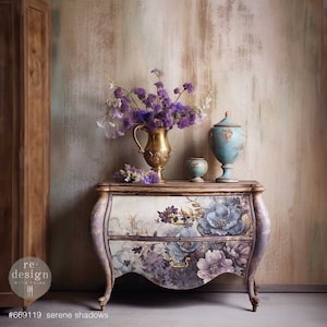 SERENE SHADOWS - A1 Decoupage Fiber Paper - Redesign Decoupage Image - A1 - 23.4" by 33.1"