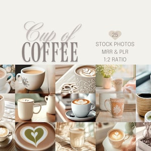 Coffee Stock Photos: Latte, Cappuccino, Java Images (MRR, PLR)